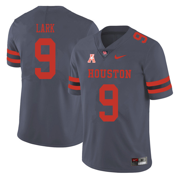 2018 Men #9 Courtney Lark Houston Cougars College Football Jerseys Sale-Gray - Click Image to Close